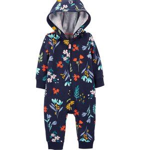 LAST ONE Carter's Floral Fleece Bodysuit 18 MO